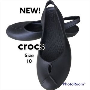 Black Crocs, NWOT